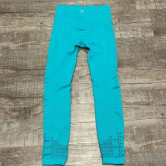 Gymshark - Energy Seamless Leggings - Teal - S/M - Gently Used!! - Picture 5 of 9